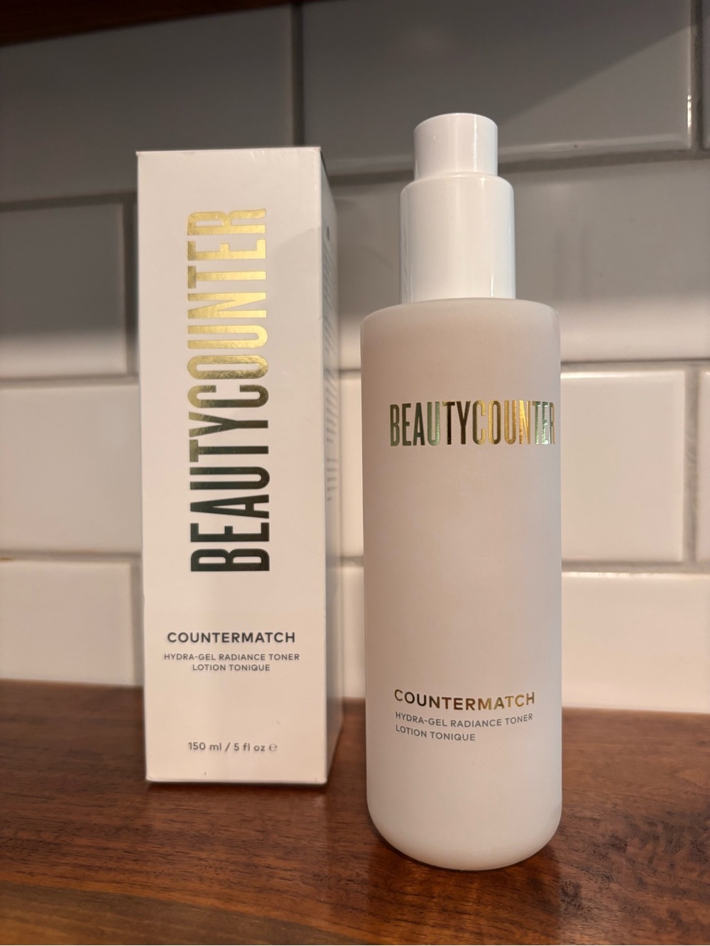beautycounter White Countermatch Hydra-Gel Radiance Toner Bottle
